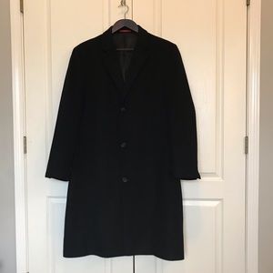 Izod 48L Men’s Dress Coat- Black